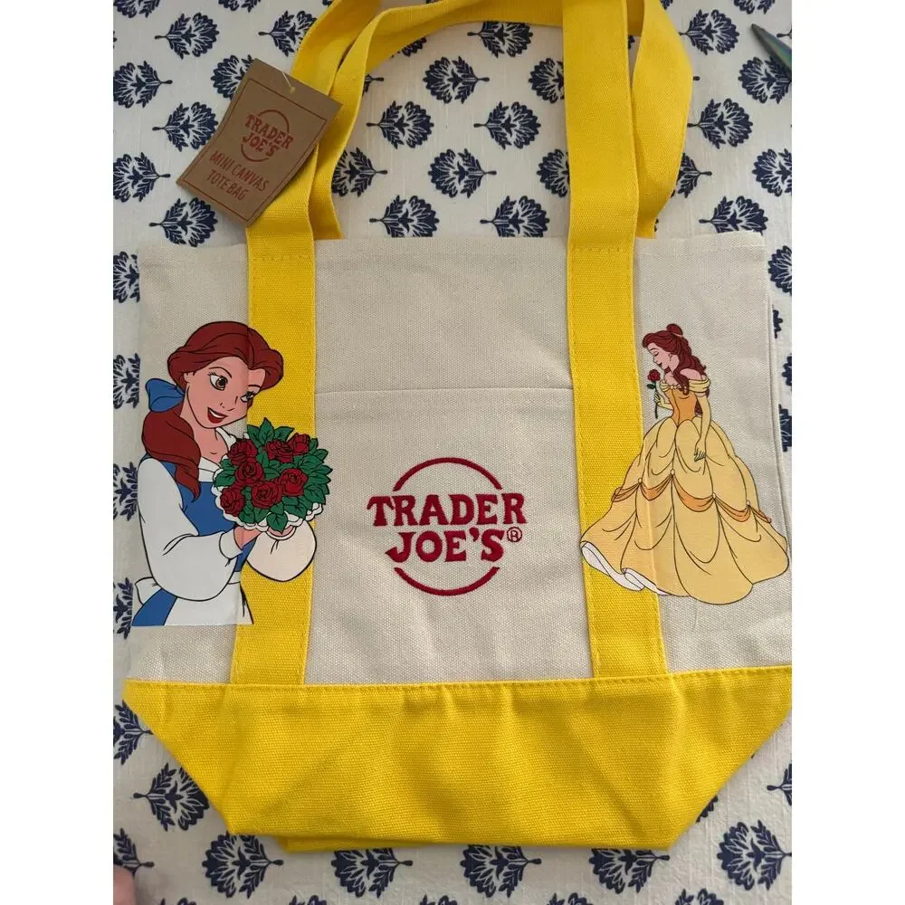 Disney Belle Double Sided Custom Made Trader Joes Mini Tote